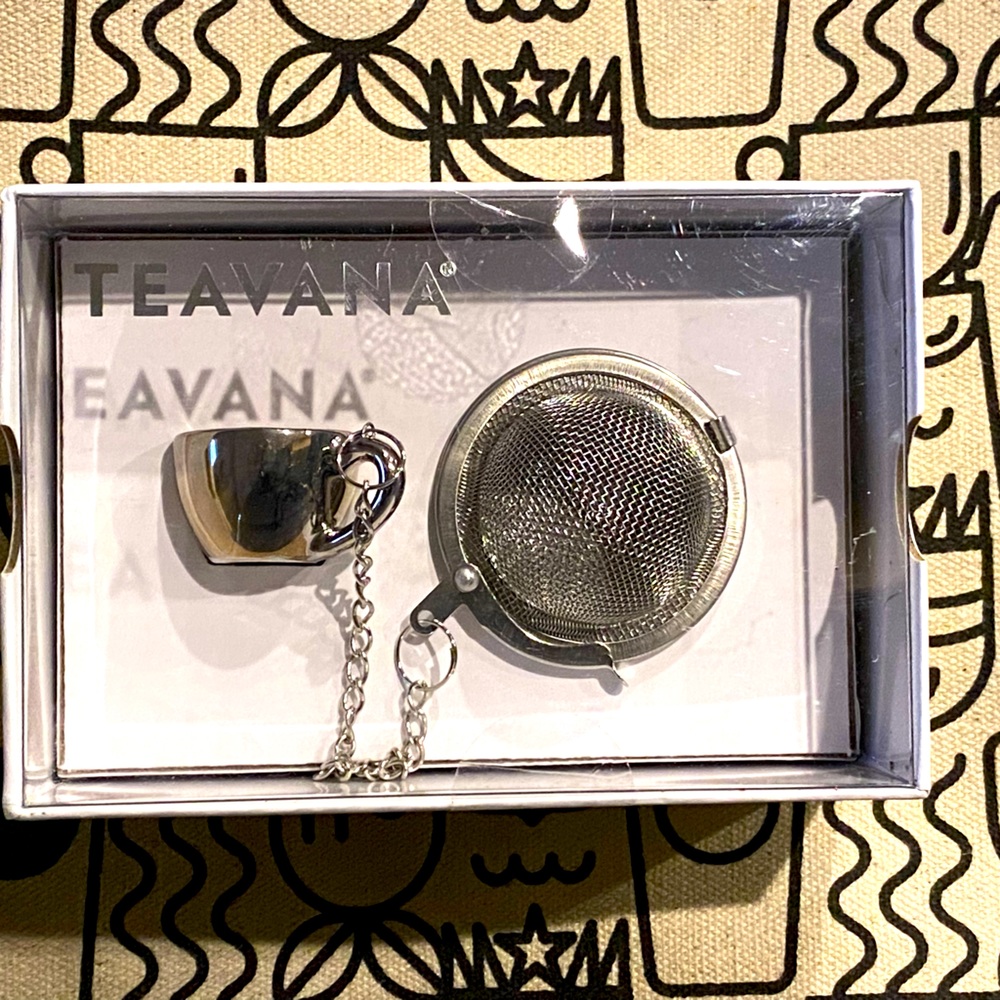 New Teavana teacup charm steeper infuser tea maker & Perfectea scoop